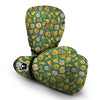 Trophy Green Print Pattern Boxing Gloves-grizzshop