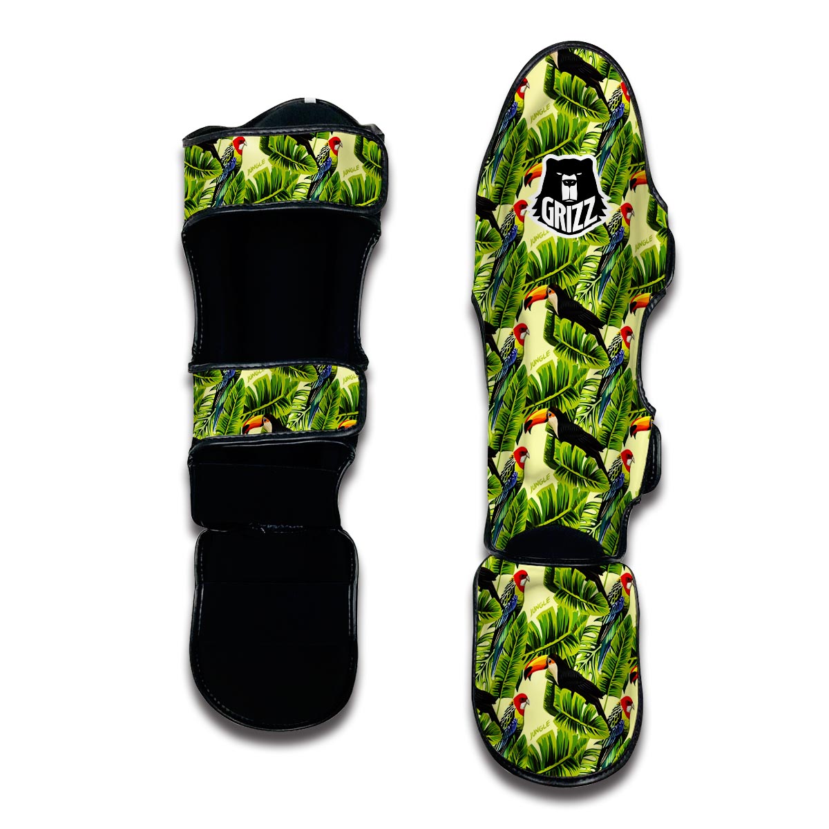 Tropic Jungle Bird Muay Thai Shin Guards-grizzshop