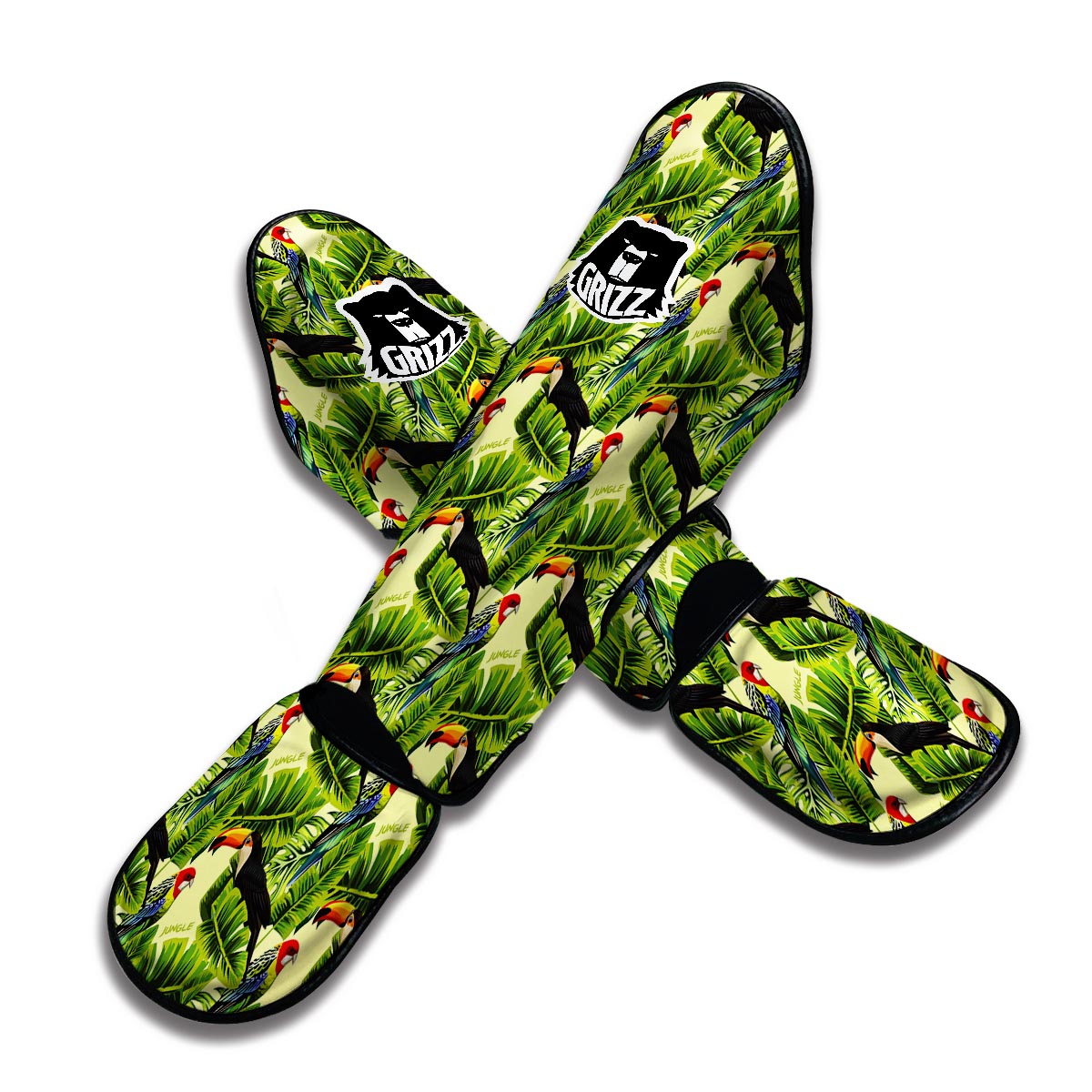 Tropic Jungle Bird Muay Thai Shin Guards-grizzshop