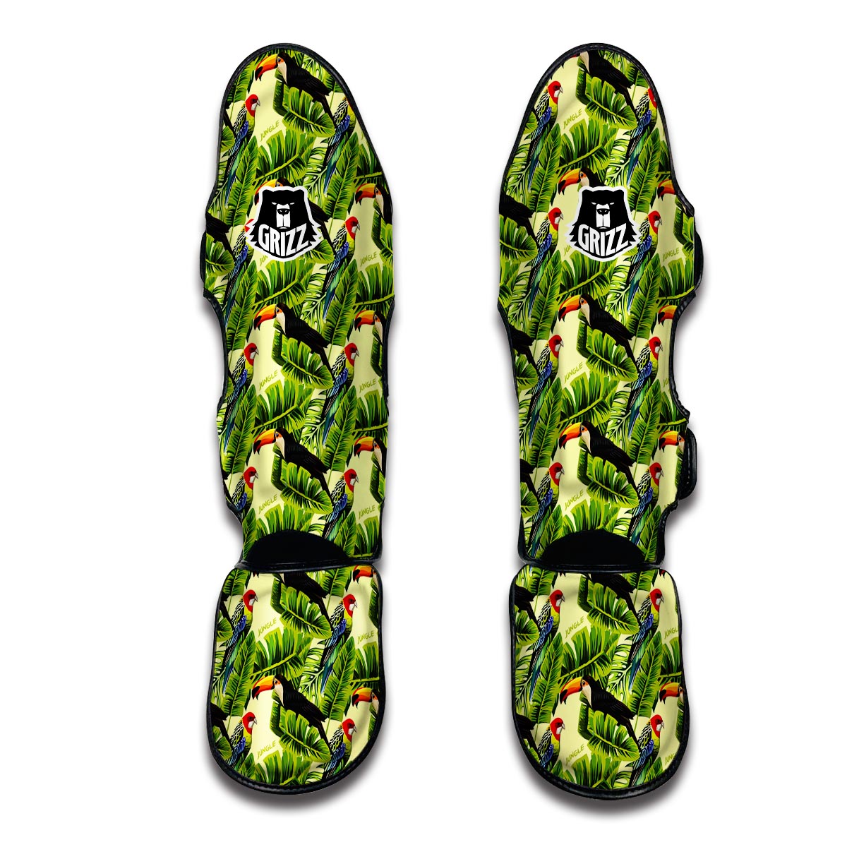 Tropic Jungle Bird Muay Thai Shin Guards-grizzshop