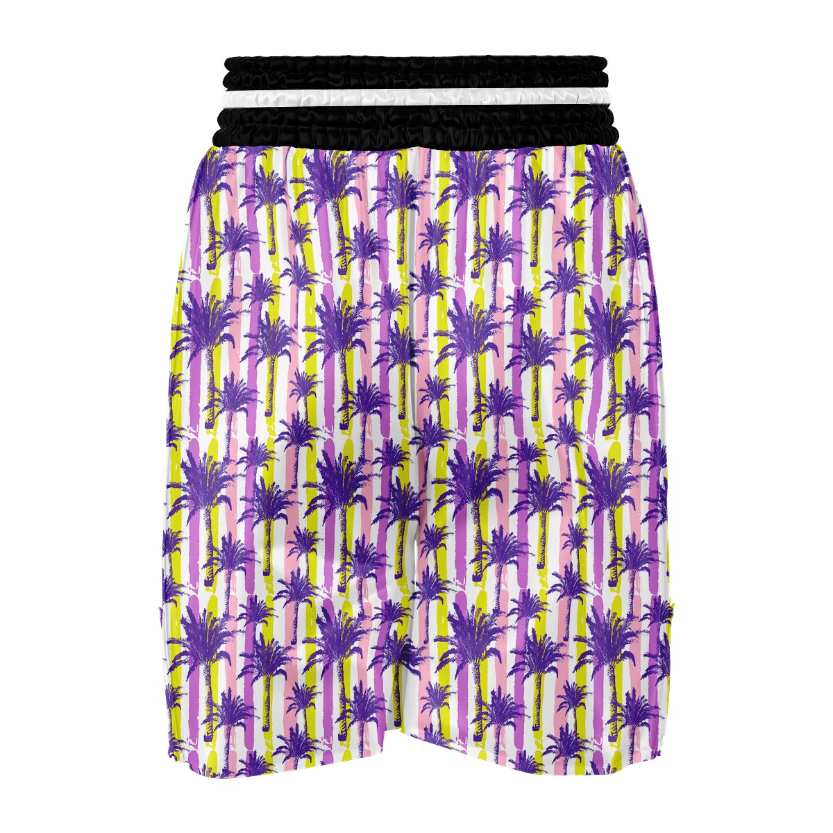 Tropical Abstract Palm Tree Boxing Shorts-grizzshop