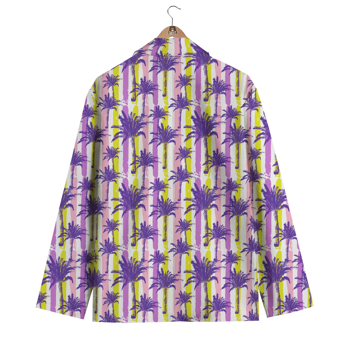 Tropical Abstract Palm Tree Men's Blazer-grizzshop