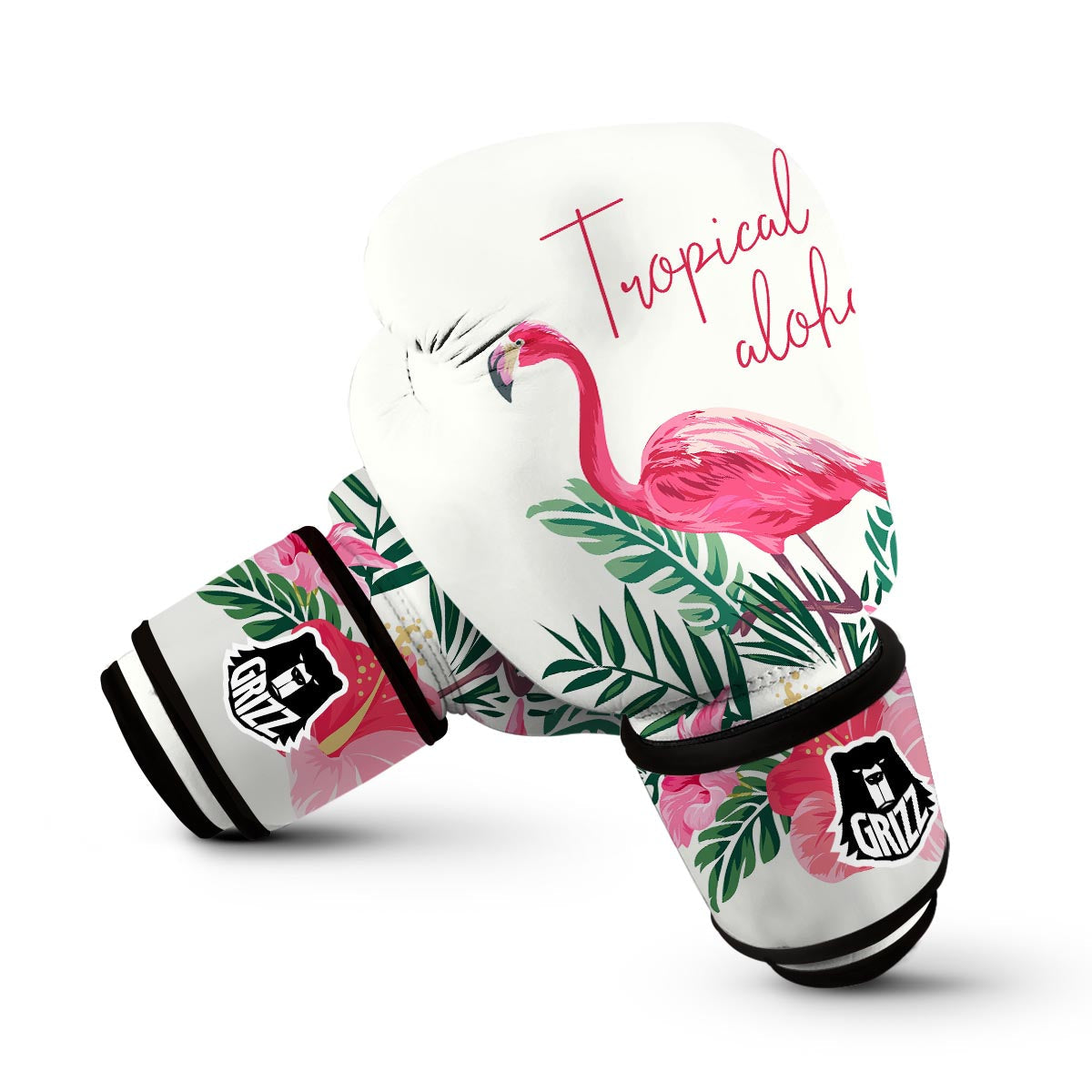 Tropical Aloha Flamingo Boxing Gloves-grizzshop