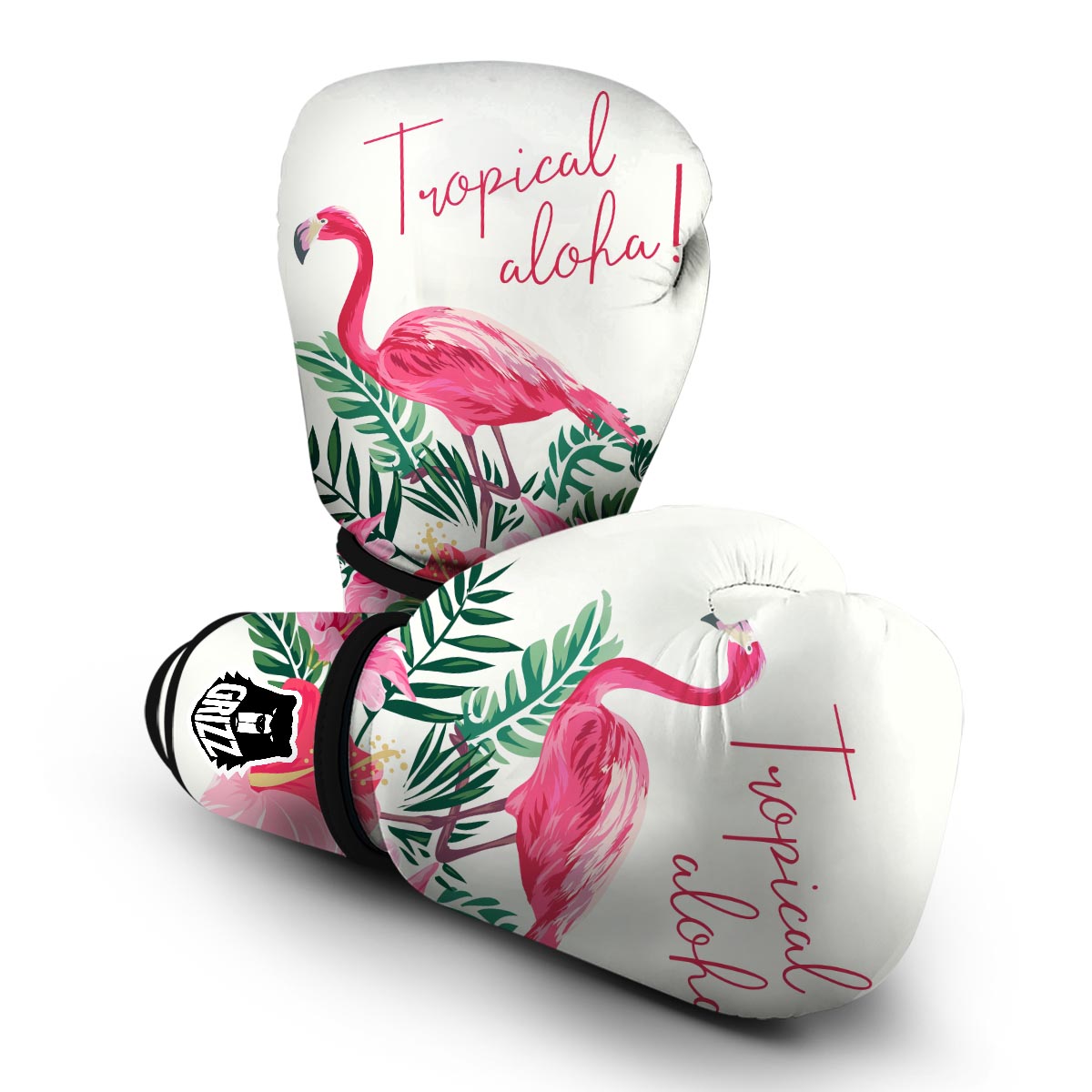 Tropical Aloha Flamingo Boxing Gloves-grizzshop