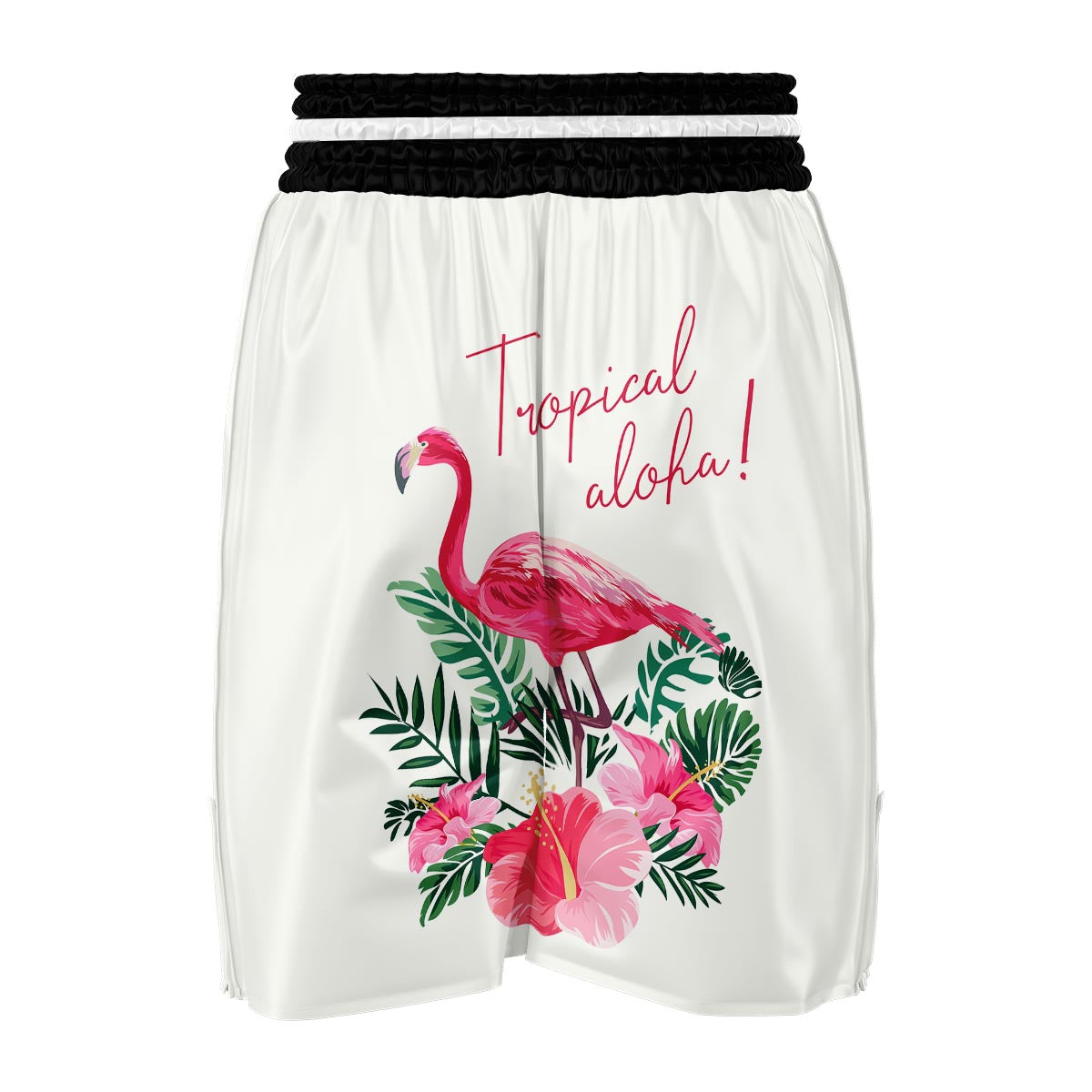 Tropical Aloha Flamingo Boxing Shorts-grizzshop