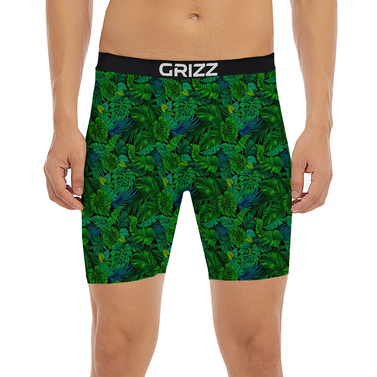 Tropical Aloha Hawaii Print Pattern Boxer Briefs-grizzshop