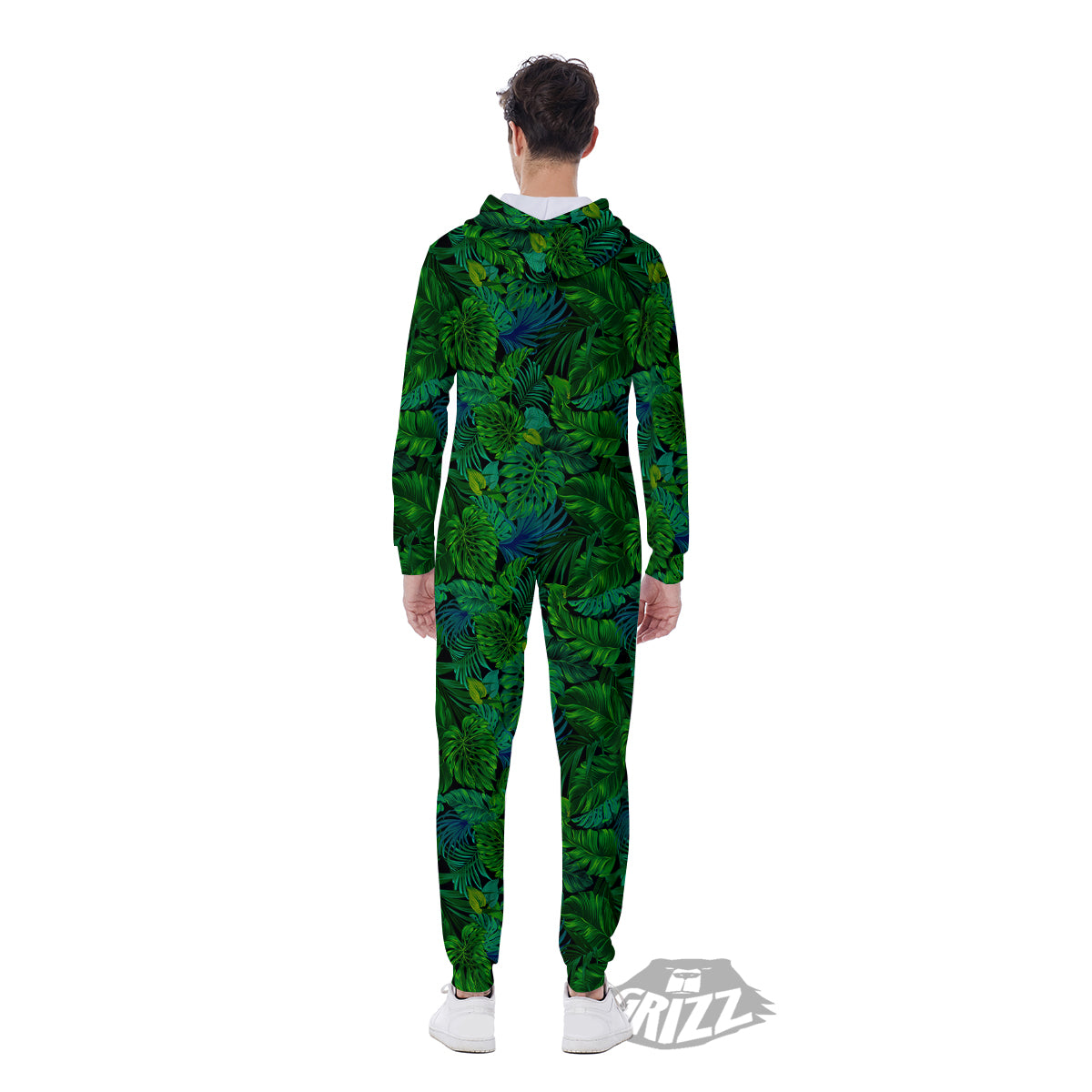 Tropical Aloha Hawaii Print Pattern Men's Jumpsuit-grizzshop
