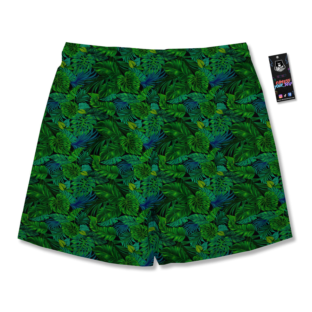 Tropical Aloha Hawaii Print Pattern Men's Running Shorts-grizzshop