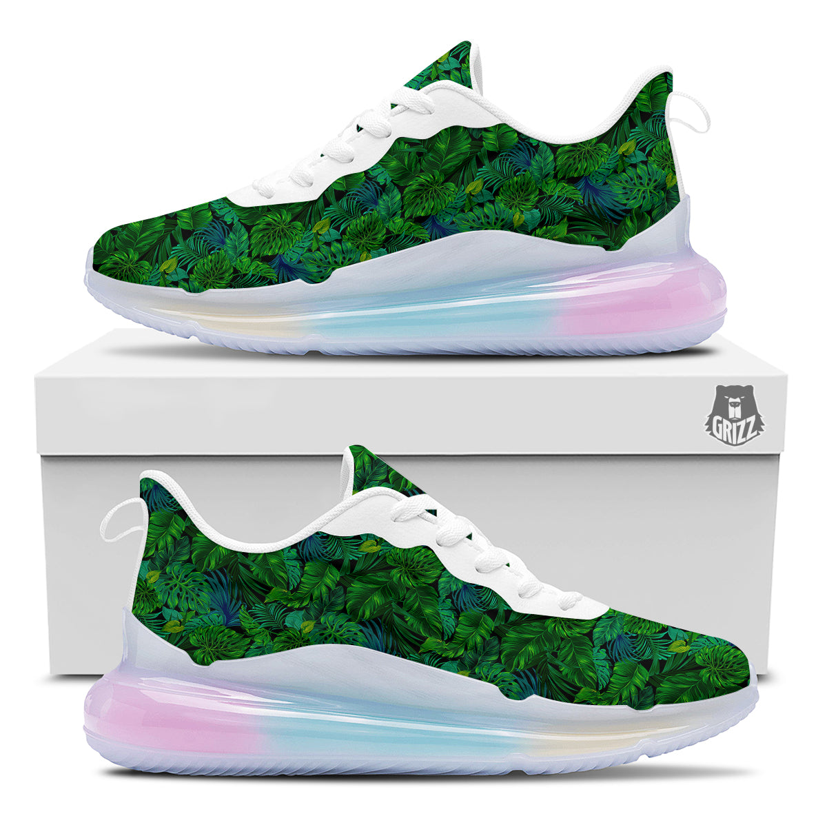 Tropical Aloha Hawaii Print Pattern Running Sneakers-grizzshop