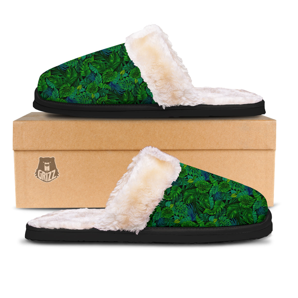 Tropical Aloha Hawaii Print Pattern Slippers-grizzshop