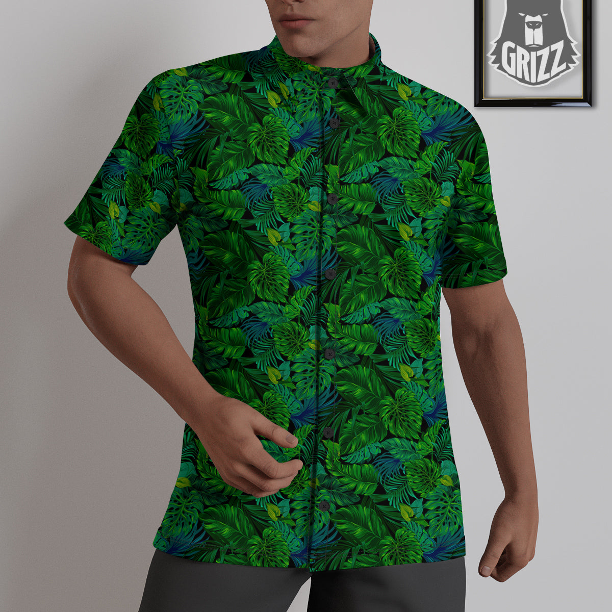Tropical Aloha Hawaii Print Pattern Untucked Shirts-grizzshop
