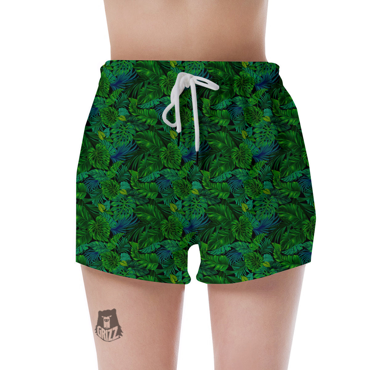 Tropical Aloha Hawaii Print Pattern Women's Shorts-grizzshop
