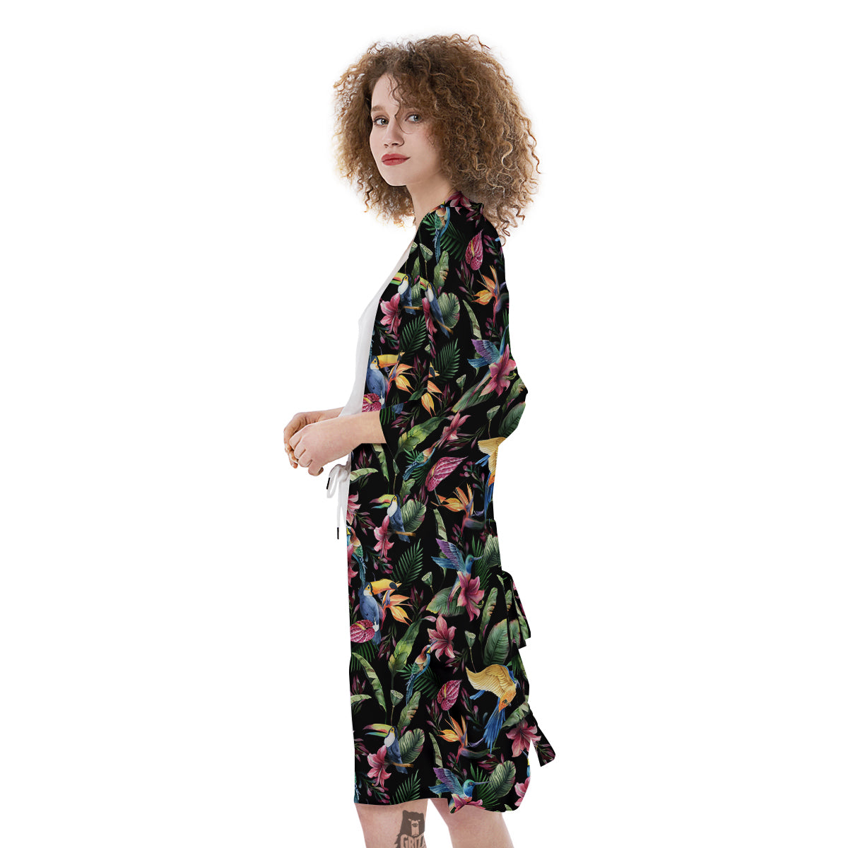 Tropical Aloha Hawaiian Print Pattern Kimono-grizzshop