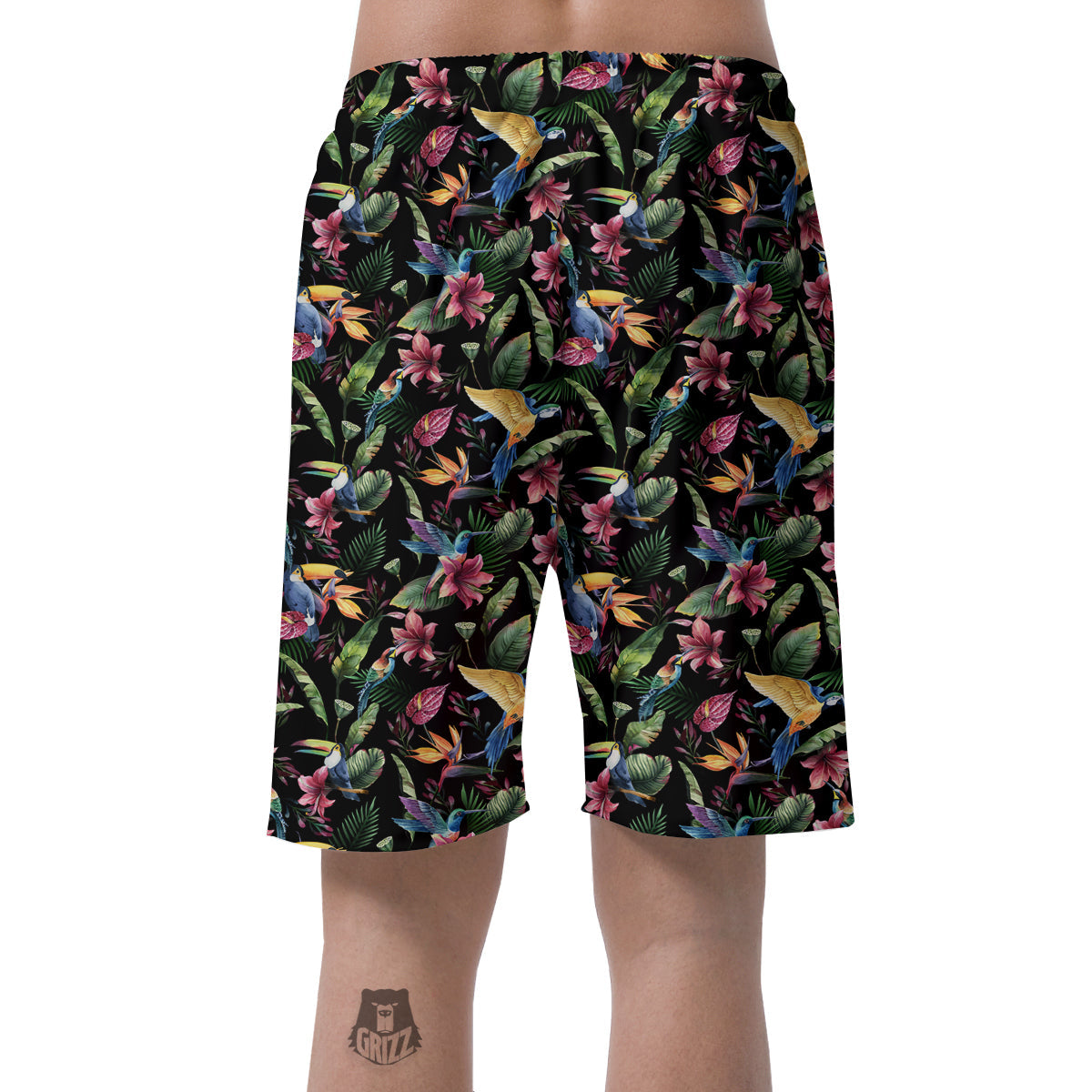 Tropical Aloha Hawaiian Print Pattern Men's Shorts-grizzshop
