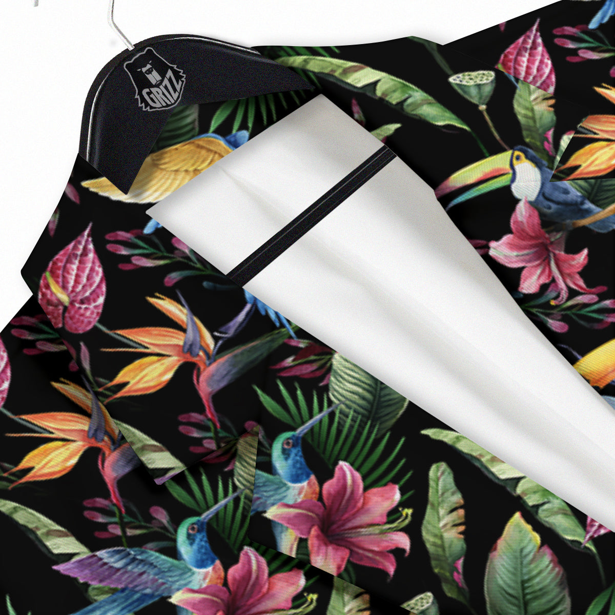 Tropical Aloha Hawaiian Print Pattern Men's Sport Coat-grizzshop
