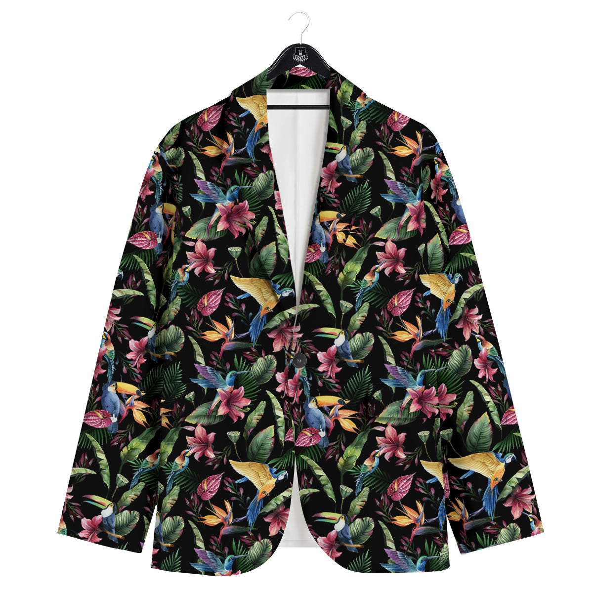 Tropical Aloha Hawaiian Print Pattern Men's Sport Coat-grizzshop