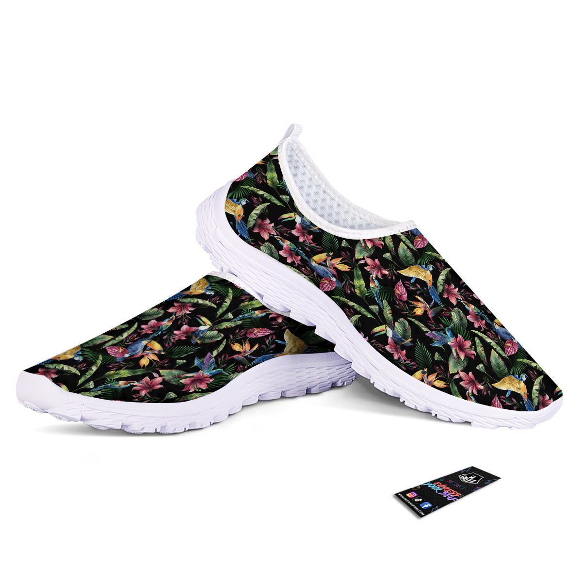 Tropical Aloha Hawaiian Print Pattern Nurse Shoes-grizzshop
