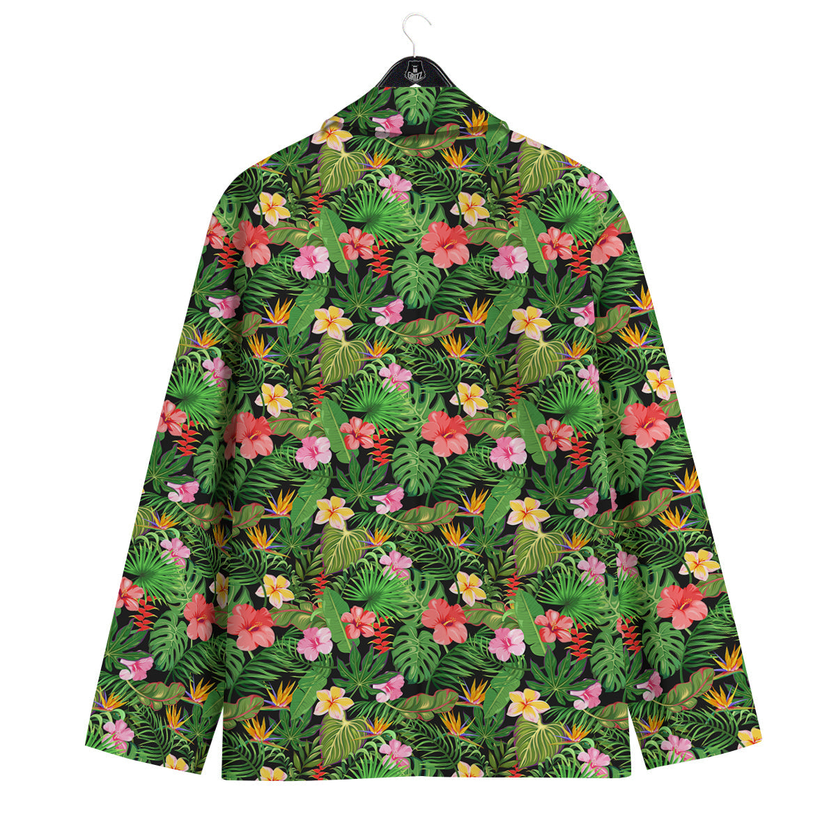 Tropical Aloha Hibiscus Print Pattern Men's Sport Coat-grizzshop