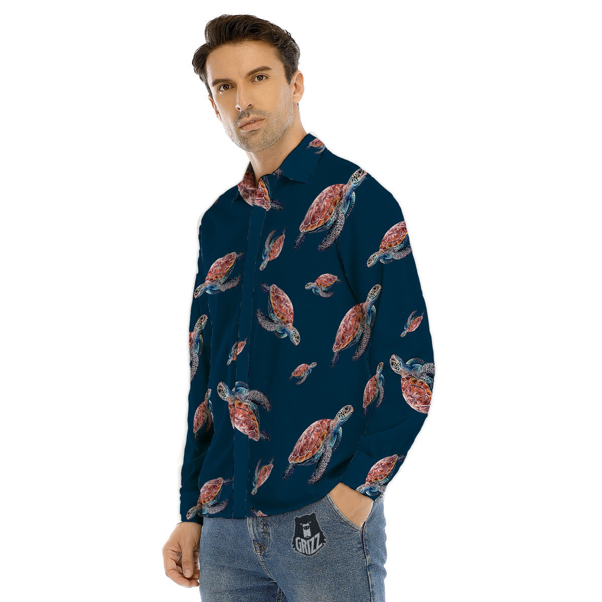 Tropical Banana Pink Print Pattern Men's Dress Shirts-grizzshop