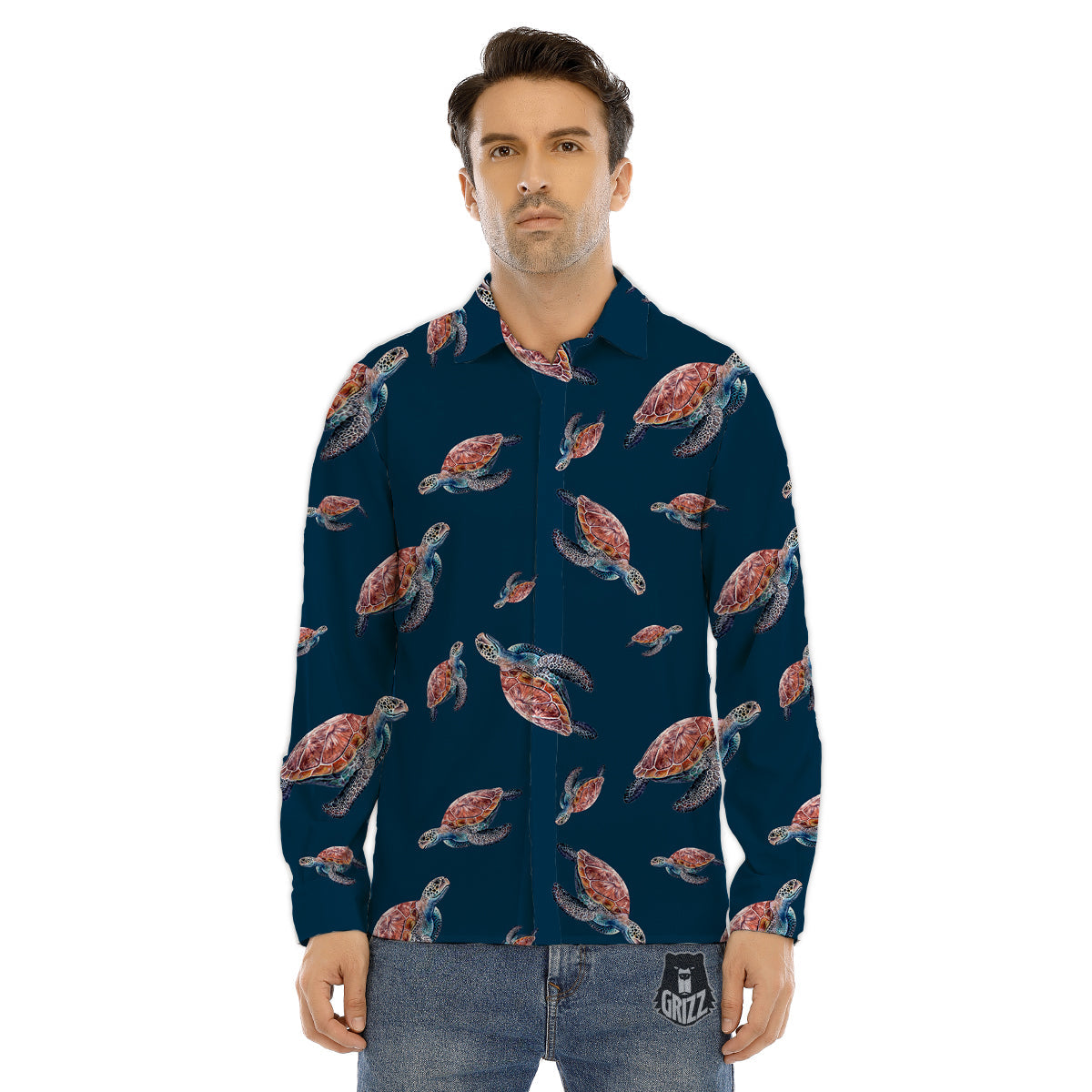 Tropical Banana Pink Print Pattern Men's Dress Shirts-grizzshop