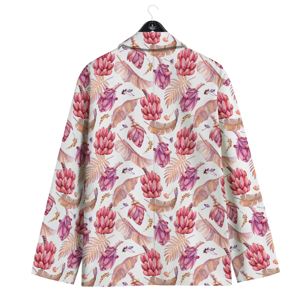 Tropical Banana Pink Print Pattern Men's Sport Coat-grizzshop