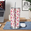 Tropical Banana Pink Print Pattern Tumbler-grizzshop