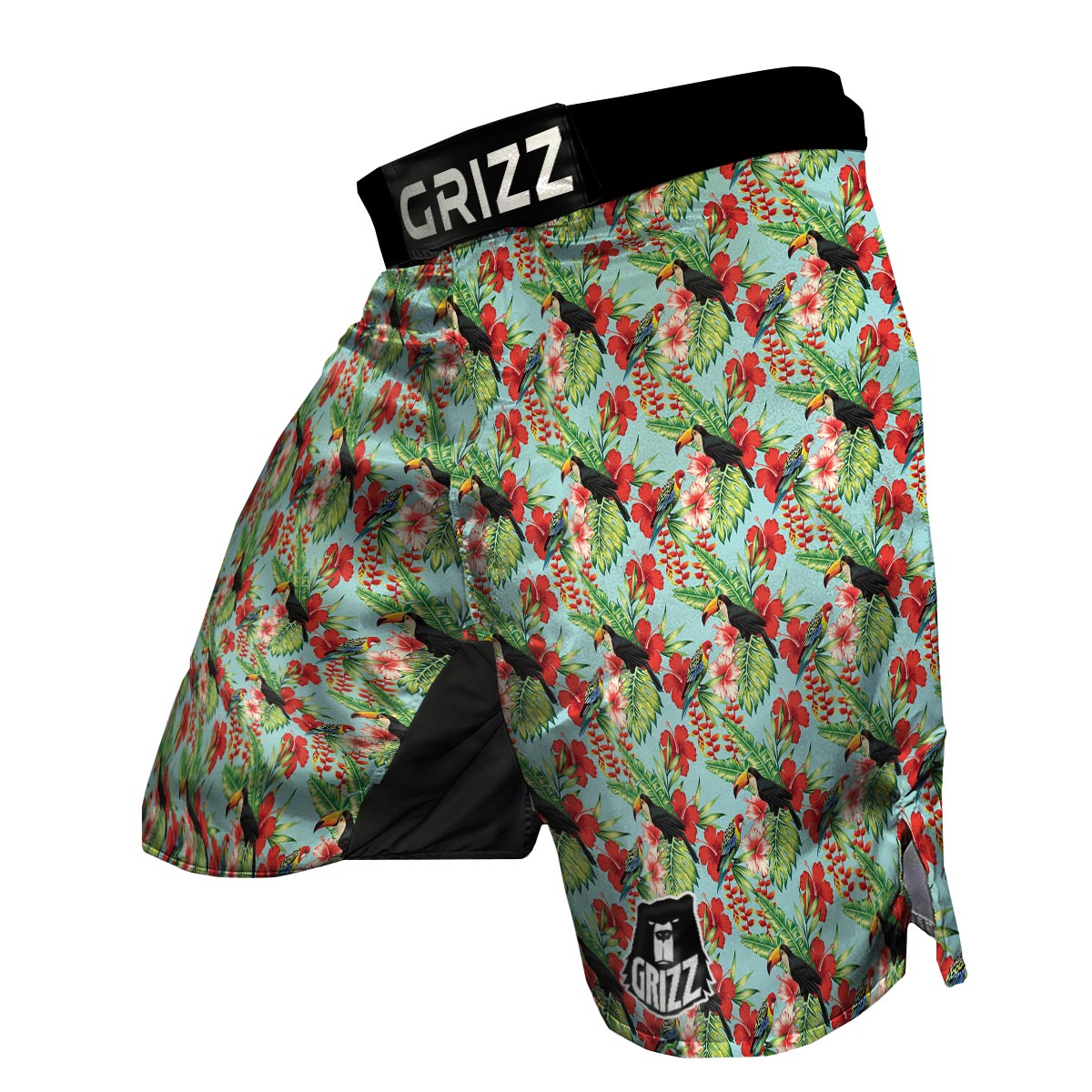 Tropical Bird MMA Shorts-grizzshop