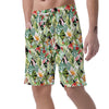 Tropical Bird Patchwork Print Men's Shorts-grizzshop