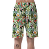 Tropical Bird Patchwork Print Men's Shorts-grizzshop