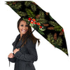 Tropical Black Hawaii Print Pattern Umbrella-grizzshop