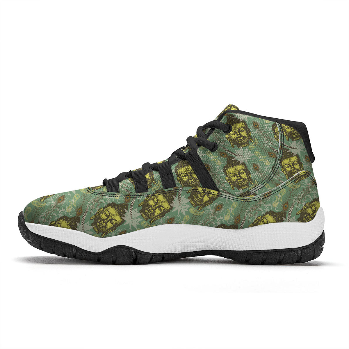 Tropical Buddha Black Bball Shoes-grizzshop
