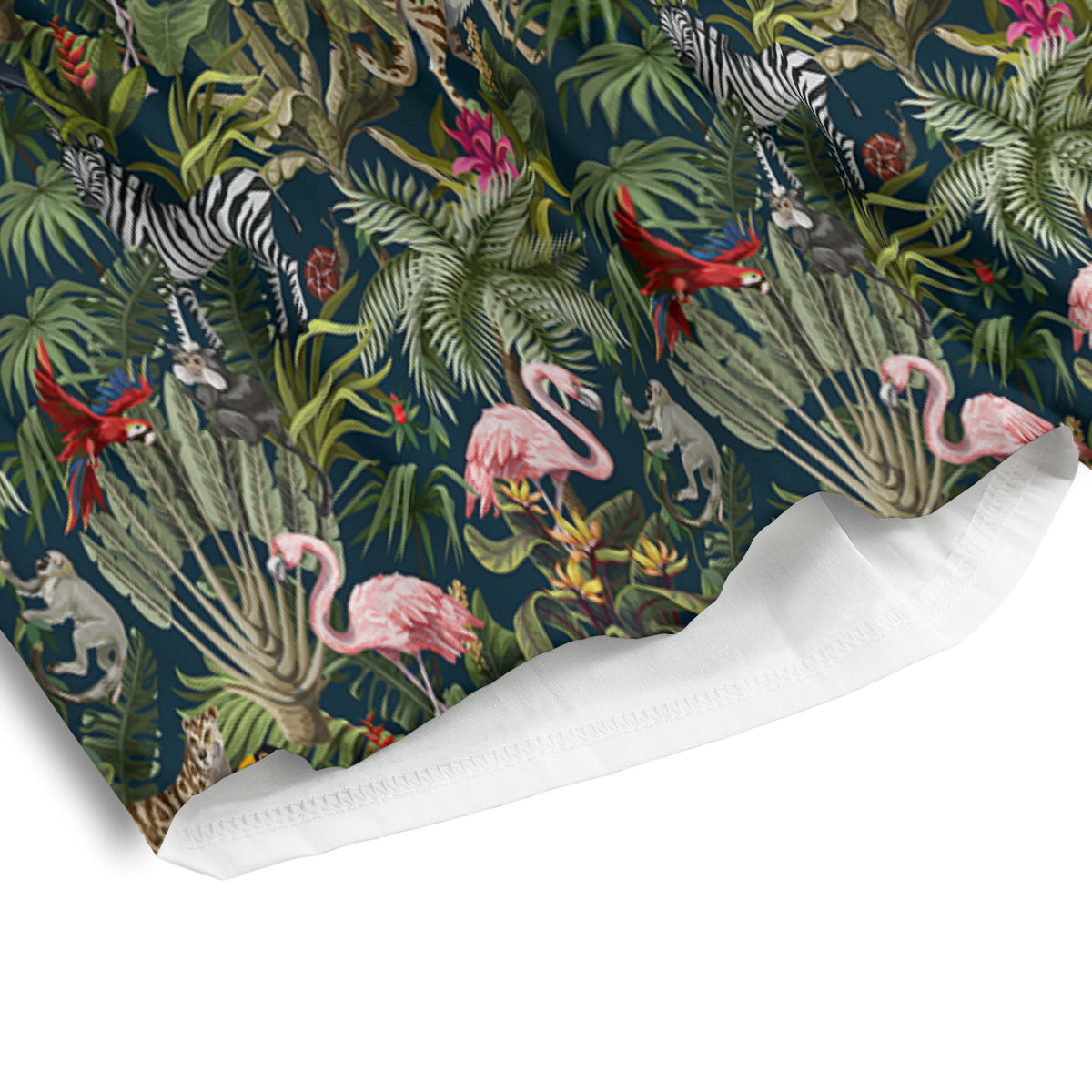 Tropical Cartoon Print Pattern Men's Athletic Shorts-grizzshop