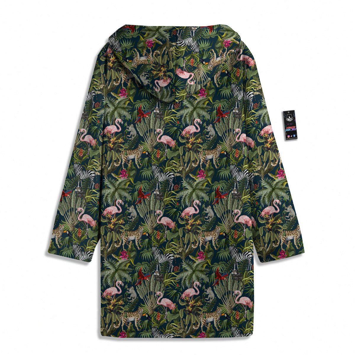Tropical Cartoon Print Pattern Men's Windbreaker Jacket-grizzshop