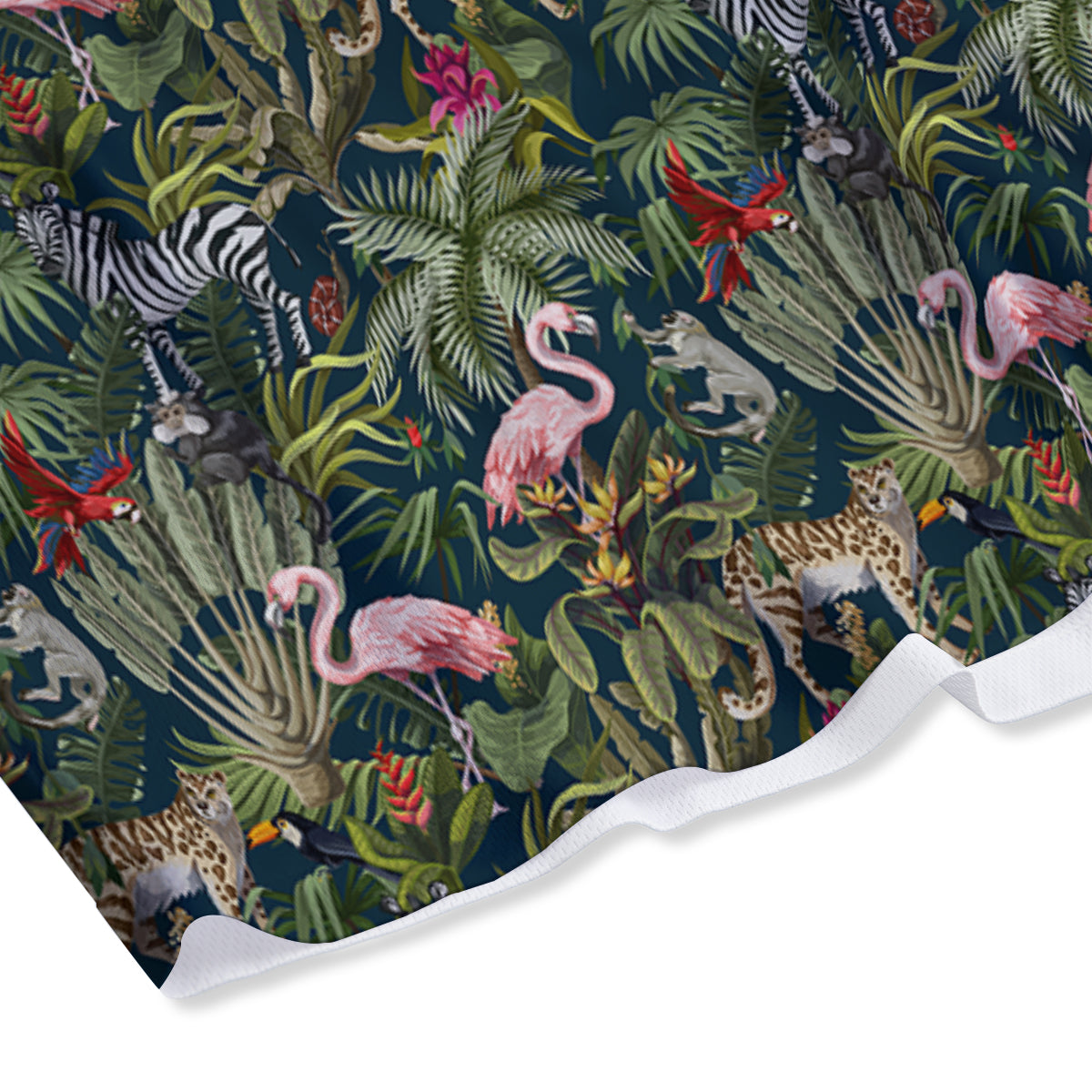 Tropical Cartoon Print Pattern Mesh Shorts-grizzshop