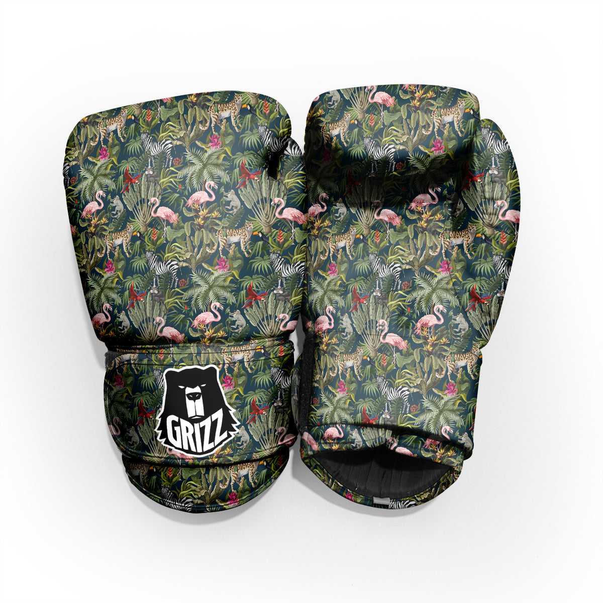 Tropical Cartoon Print Pattern Sparring Gloves-grizzshop