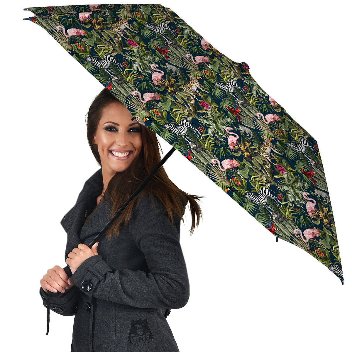 Tropical Cartoon Print Pattern Umbrella-grizzshop