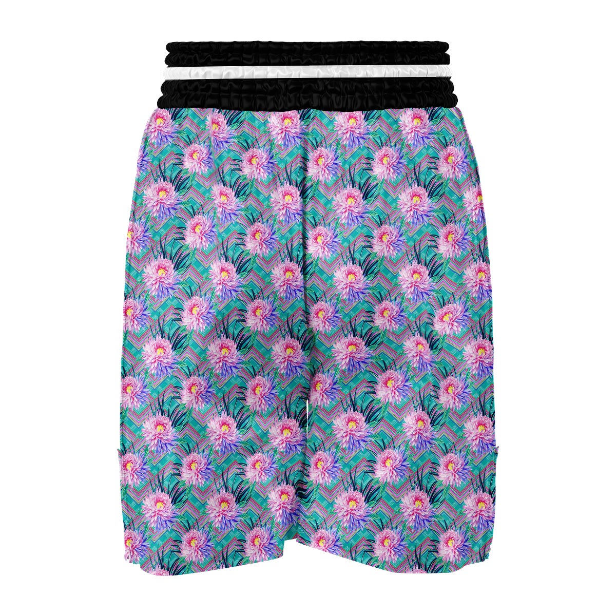 Tropical Chrysanthemum Flowers Boxing Shorts-grizzshop