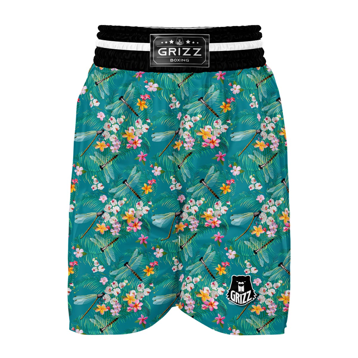 Tropical Dragonfly Boxing Shorts-grizzshop
