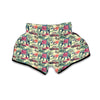 Tropical Elephant Print Muay Thai Boxing Shorts-grizzshop