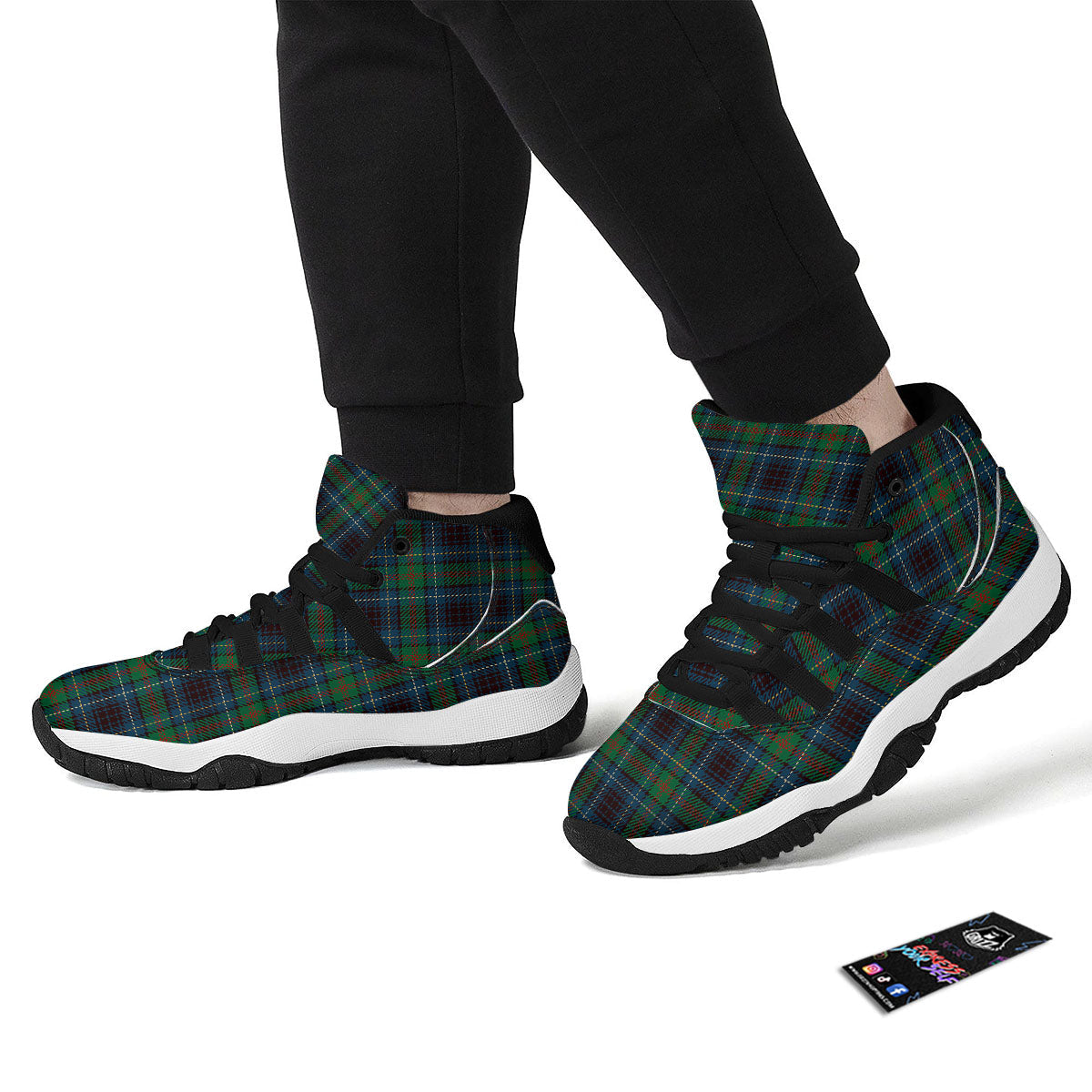 Tropical Embroidery Print Pattern Black Bball Shoes-grizzshop