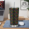 Tropical Embroidery Print Pattern Tumbler-grizzshop