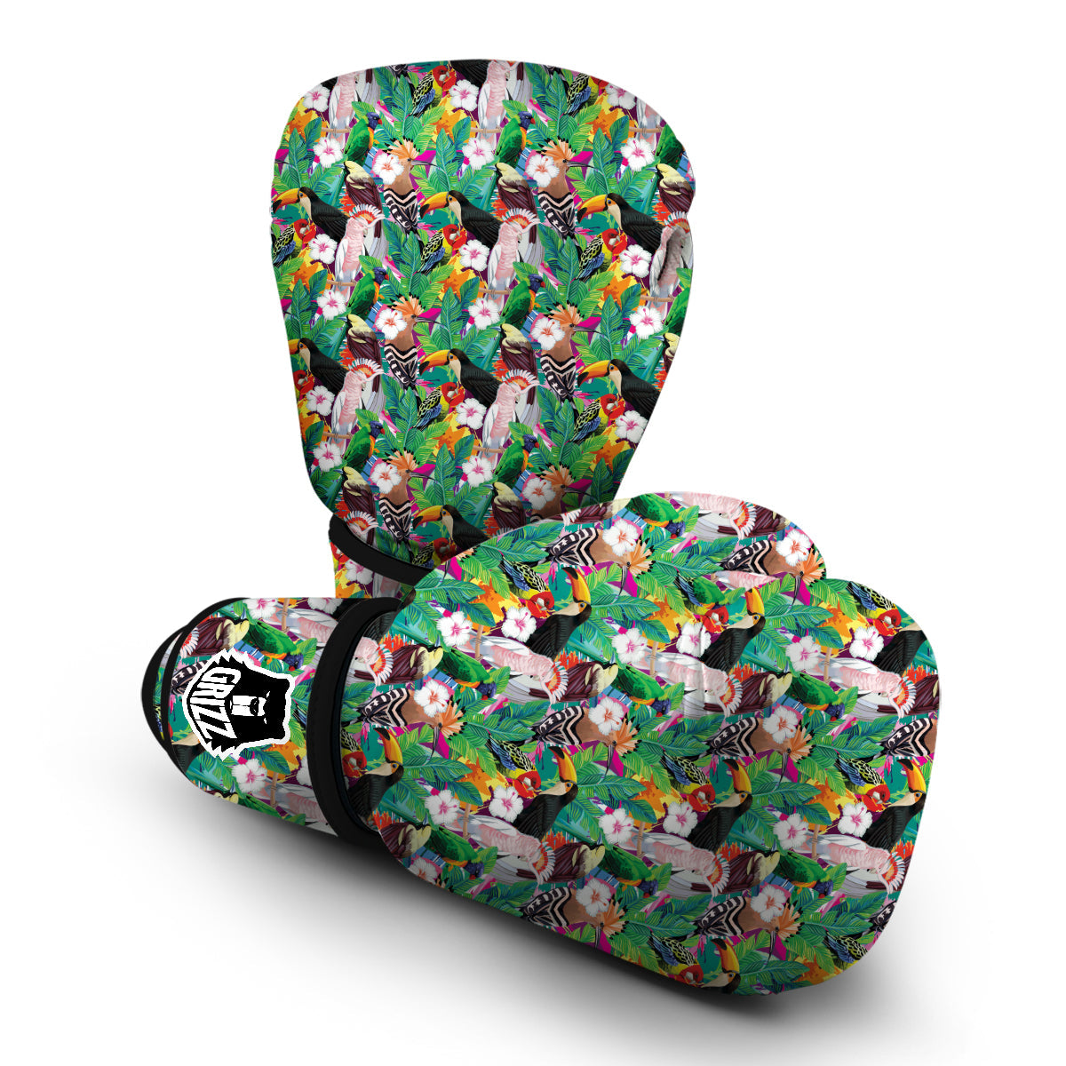 Tropical Exotic Bird Boxing Gloves-grizzshop