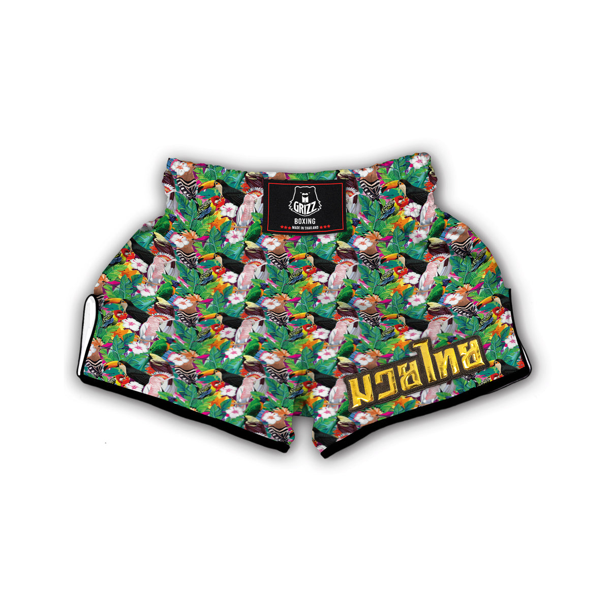 Tropical Exotic Bird Muay Thai Boxing Shorts-grizzshop