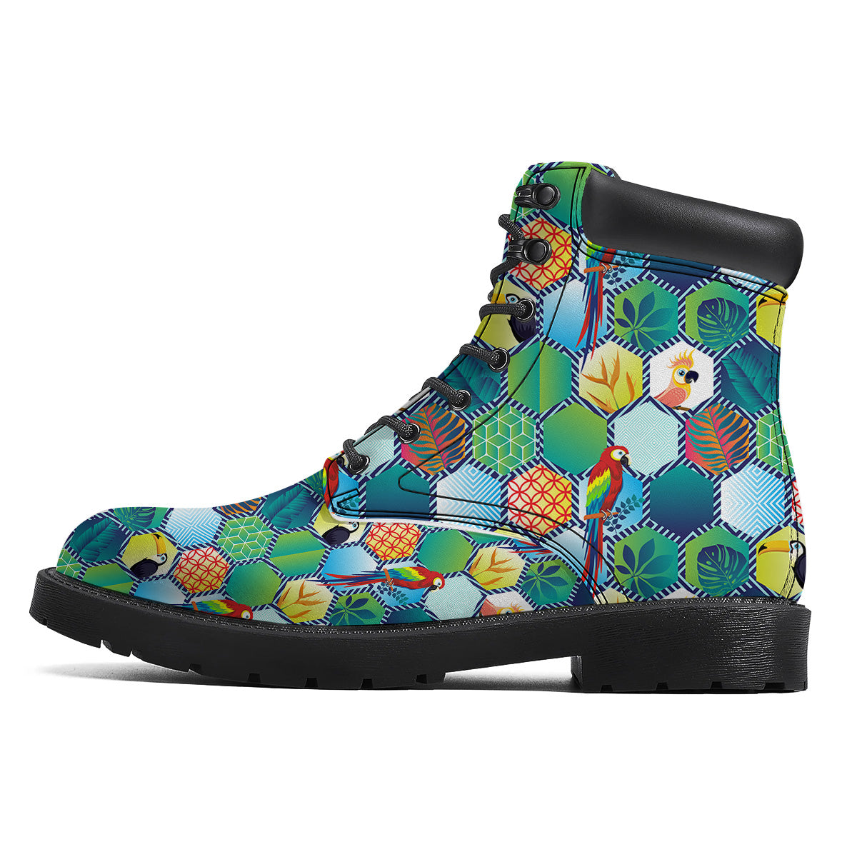 Tropical Exotic Hawaii Art Print Pattern Boots-grizzshop