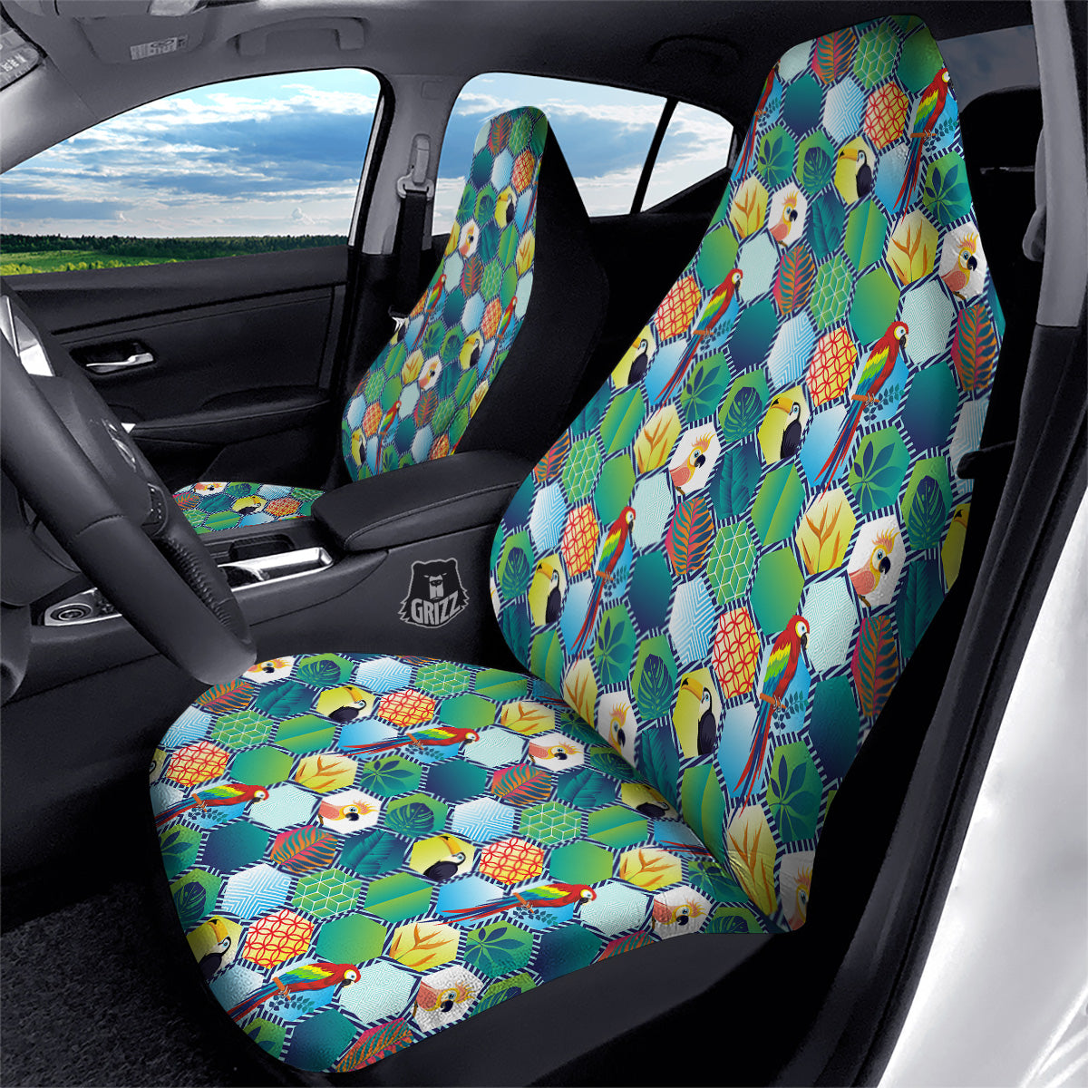 Tropical Exotic Hawaii Art Print Pattern Car Seat Covers-grizzshop