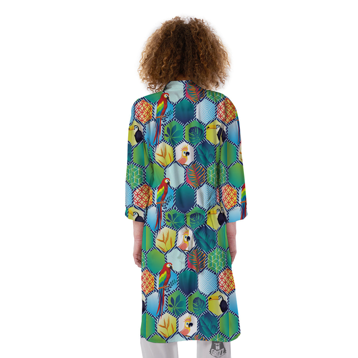 Tropical Exotic Hawaii Art Print Pattern Kimono-grizzshop