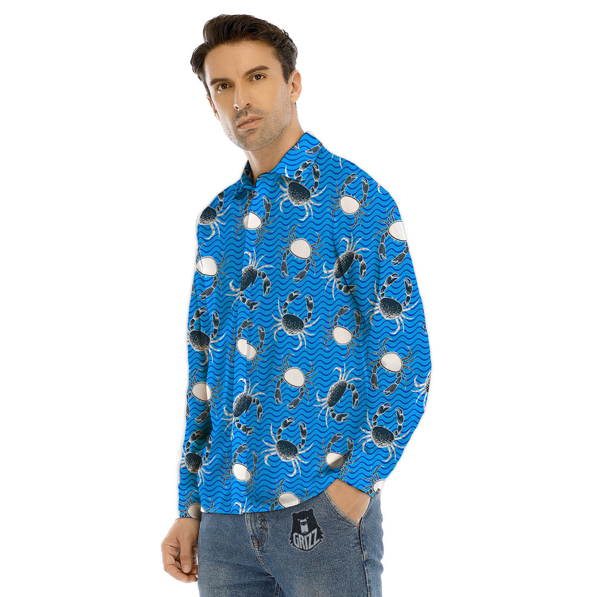 Tropical Exotic Hawaii Art Print Pattern Men's Dress Shirts-grizzshop