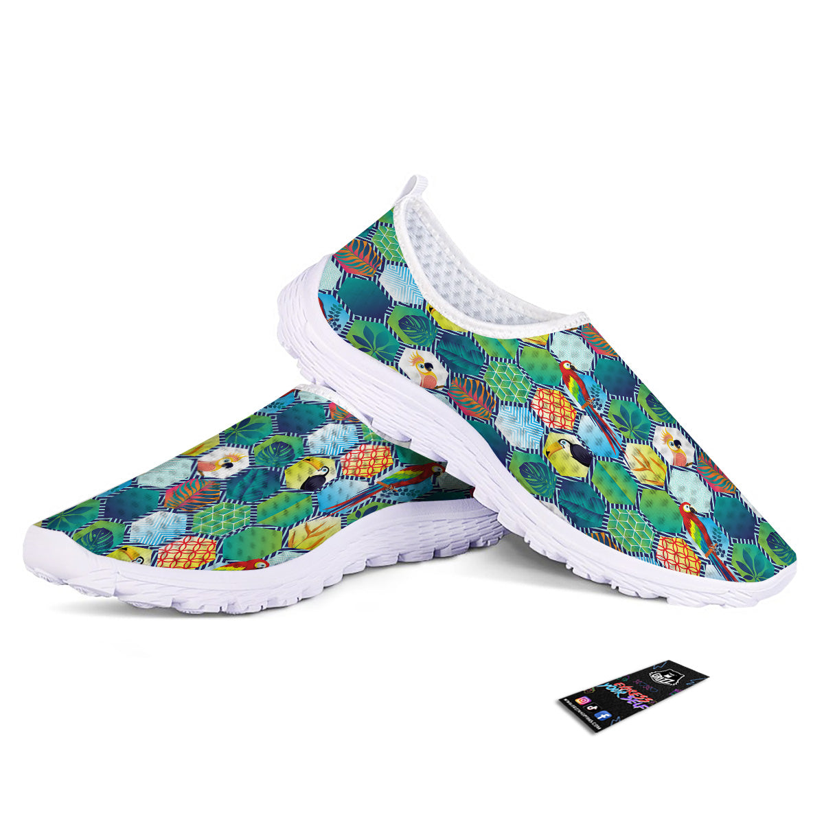 Tropical Exotic Hawaii Art Print Pattern Nurse Shoes-grizzshop