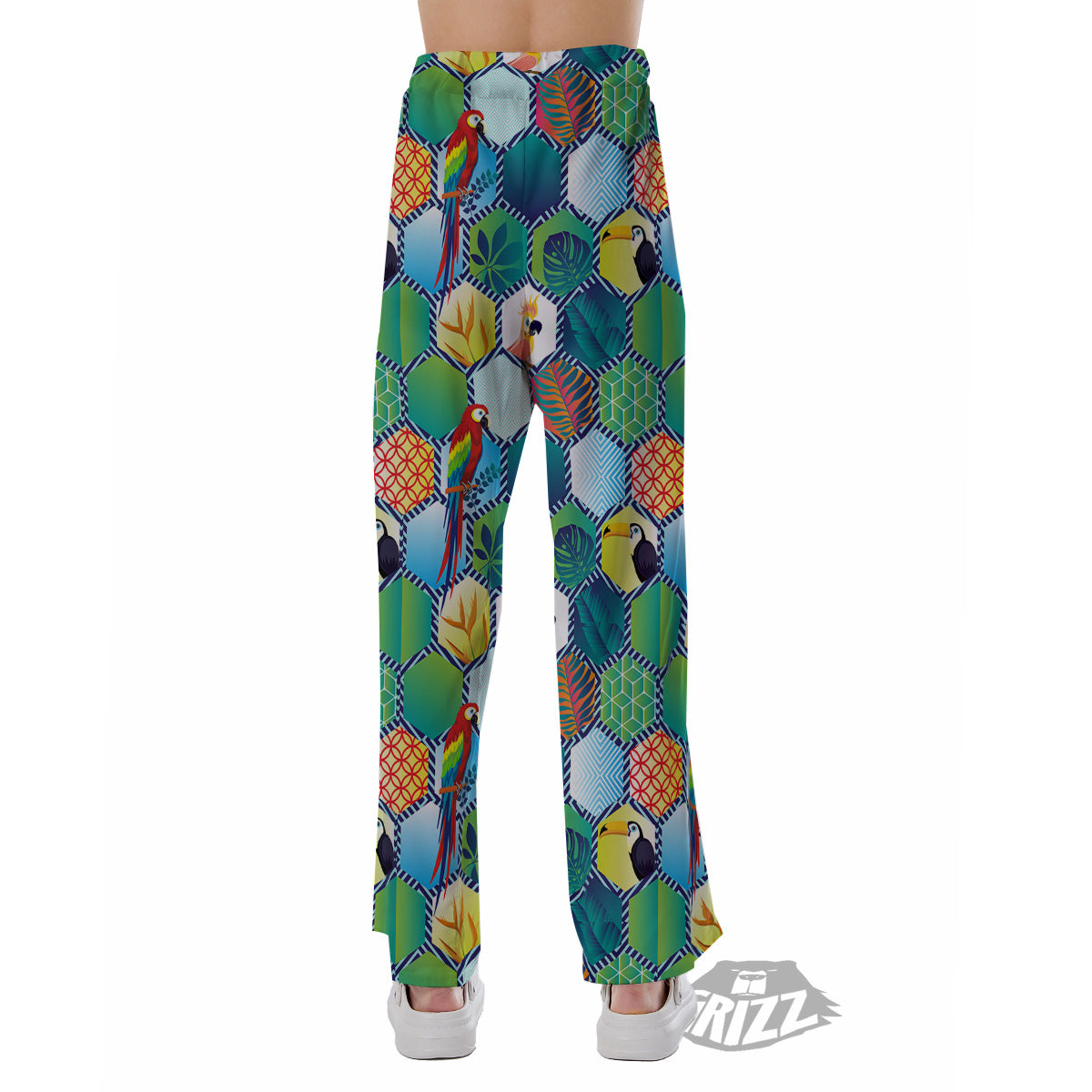 Tropical Exotic Hawaii Art Print Pattern Pajama Pants-grizzshop