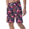 Tropical Flamingo Hawaiian Print Men's Shorts-grizzshop